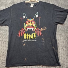 Distressed Horror Circus Graphic T Shirt Men’s Large Black Grunge Gothic