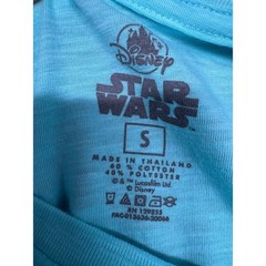 Disney Star Wars Boba Fett Bounty Hunter Graphic Tee Turquoise Blue Small NEW