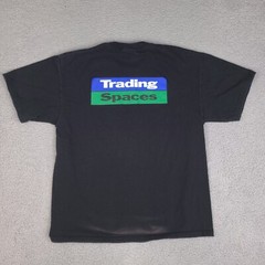 Vintage Discovery Channel TLC Trading Spaces T-Shirt Large Black Short Sleeve