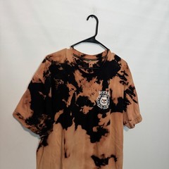 Dixxon Xul Beer Co Shirt Mens XL Beige Black Bleach Tie Dye Graphic Tee Sample