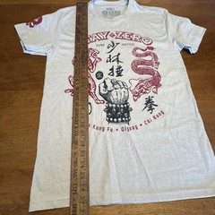 Zero Foxtrot Steel Fist Tee Light Gray Men’s Small NEW