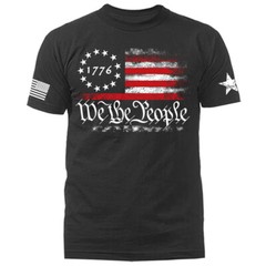 We The People US Flag American Pride Patriotic Graphic T-shirt