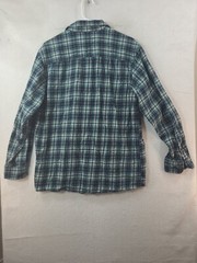 Red Head Mens Large Green Plaid Long Sleeve Button Up Flannel Shirt
