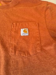 Carhartt Men’s Loose Fit Heavyweight Short-Sleeve Pocket T-Shirt in Jasper Heath