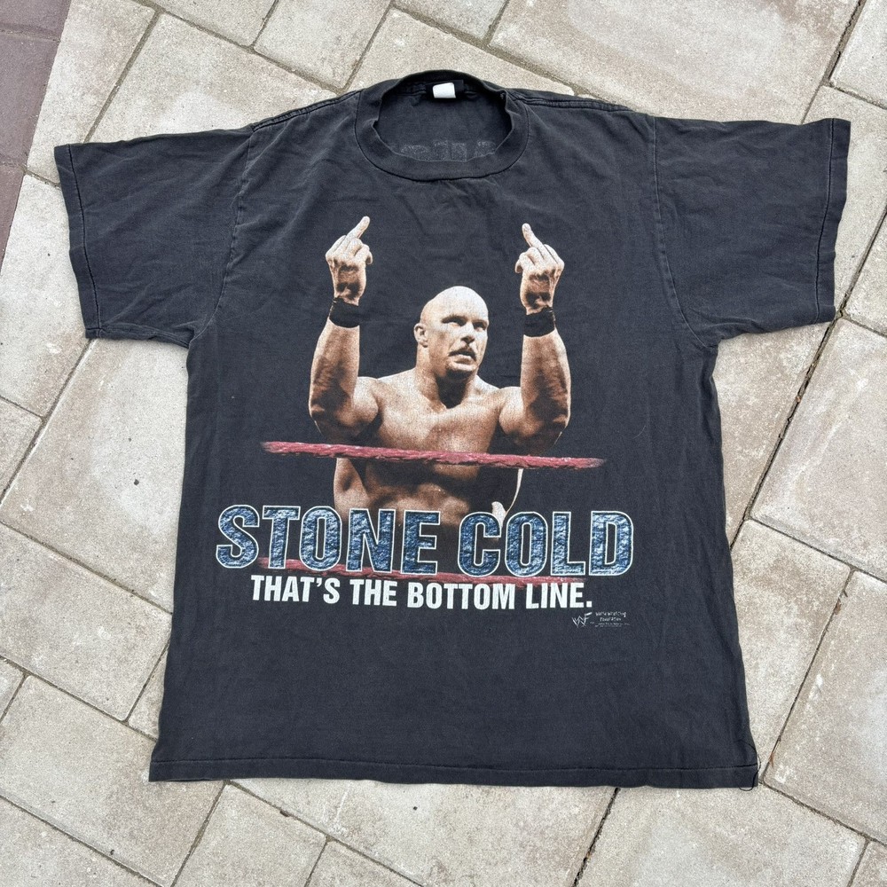 Vintage WWF Stone Cold Steve Austin 1998 Wrestling T-shirt Size Large Changes L