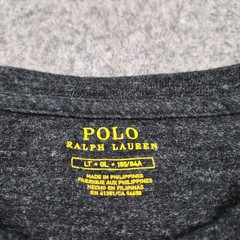 Polo Ralph Lauren Shirt Mens Large Grey Polo Bear Logo Graphic T-Shirt Casual