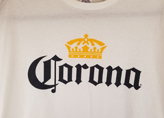 CORONA Logo Men’s Tee Shirt Delta Pro Weight Tag White Classic Size XL