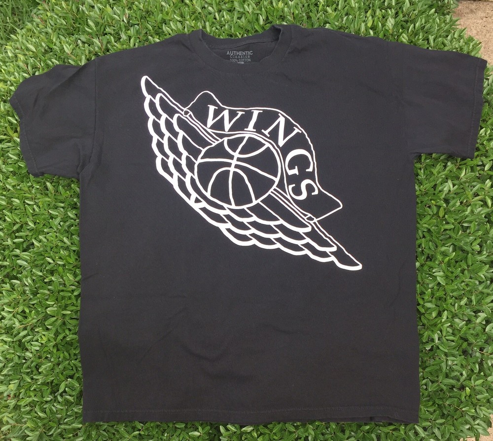 Wings AFI Parody T-Shirt Basketball Top Sports Authentic Classics Size XL