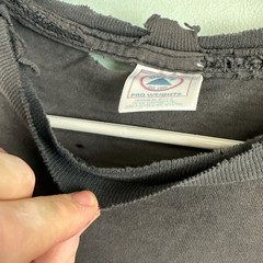 Vintage GI Joe T Shirt Men’s L Cobra Commander Black HOLES FADED DISTRESSED RIPS