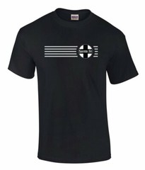 Santa Fe Railroad Black Cross Logo Tee Shirts [tee120]