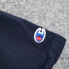 Champion T-Shirt Mens 1XL Blue Athleticwear Crew Neck Short Sleeves Cotton