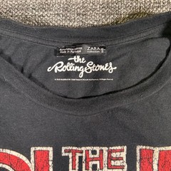 Zara The Rolling Stones 78 U.S. Tour Double Sided Graphic T-Shirt