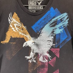 American Eagle Outfitters Vintage Fit Black Big Eagle Graphic T-Shirt Mens 2XL