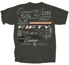 Chevy Chevrolet 50 Years Logos GM General Motors Trucks Cars T Shirt CVFAL-GY