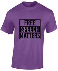 FREE SPEECH MATTERS MENS T SHIRT UK UNITED KINGDOM GOVERNMENT POLITICS TOP