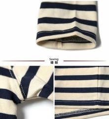 Bronson Mens Breton Striped Long Sleeve Shirt Causal French Sailor Naval T-Shirt