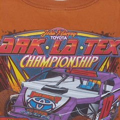 Toyota Ark LA Tex Speedway Championship T Shirt Mens Size XL John Harvey 2009