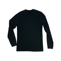 Polo Ralph Lauren Polo Bear Waffle Knit Thermal Sleep Shirt Black Preppy Size M