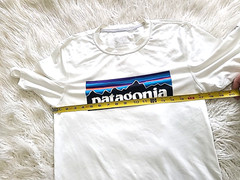 Mens Patagonia T shirt white XS Polyester / Elastane Short Sleeve
