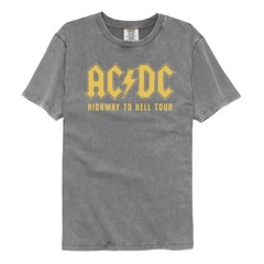 ACDC Music Band T-Shirt 1979 Highway To Hell 2 Sided World Tour Rock Music