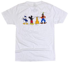 Disney Mickey Mouse and Friends Goofy Donald Pluto Men’s White T-Shirt