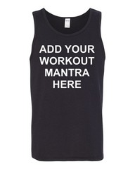 Custom Gym Tank Top Personalized Workout Shirt Mens Fitness Motivational Gift