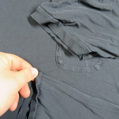 Outerknown Shirt Mens XL Black Pocket Tee Organic Pima Cotton Short Sleeve Crew