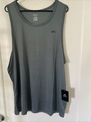 New RVCA Sport Active Tank Top Gym Running Street Style Men’s Shirt Size XL