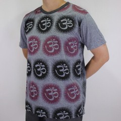 WEED Mens Vintage Ringer T-Shirt Gray Om Ganesha Hindu Hippie Yoga Bohemian WE05