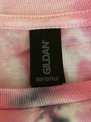 NEW Unisex Small GILDAN Soft Style Pink Black White Tie-Dye Handmade T-Shirt