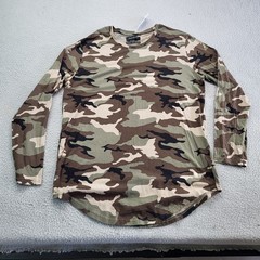 Pacsun Shirt Mens Medium Woodland Camo Longer Fit Camouflage