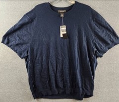The Men’s Store at Bloomingdale’s Cashmere Blend Sweater Tee XXL True Navy S/S