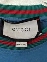 Gucci Men’s T-shirt Blue Size L
