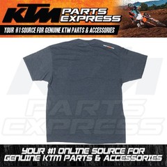 NEW KTM NAVY/HEATHER LOGO TEE SIZE MEDIUM 52% COTTON/48% POLYESTER 3PW250052403