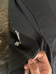 black chrome heart shirt