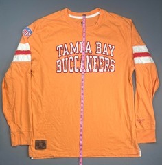 Reebok Tampa Bay Buccaneers Long Sleeve Shirt Mens XL Orange NFL Vintage Logo T