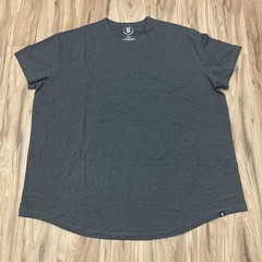 STRONGSIZE Men’s Big Tall 5XL Crew Neck T-Shirts Longer Length Heather Grey NWOT