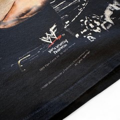 Vtg Stone Cold 1999 AOP Skeleton Shirt Mens L Black 90s WWF Wrestling Tee WWE