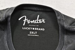 Lucky Brand Men’s Fender Diamond Tee Short Sleeve Black Crew Neck Size 2XLT NEW