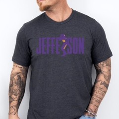 JEFFERSON 18 | Minnesota Football theme Soft Ring Spun Pre-Shrunk Cotton T-Shirt