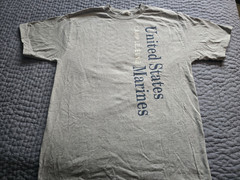 2000s Camp Lejeune United States Marines Military Gray T-Shirt LARGE Tee