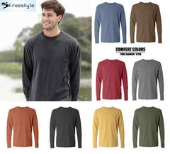Comfort Colors 6014 Ringspun Cotton Long Sleeve Shirt (also w. Pocket 4410) SALE
