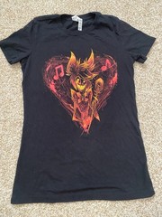 Lot of 3 Hazbin Hotel Alastor and Nifty Shirts Fitted Medium Women ONE FLAW