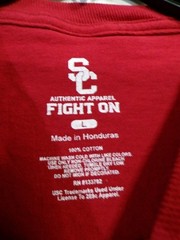 Authentic Apparel USC Trojans SC Interlock Men’s T-Shirt Large Cardinal Red