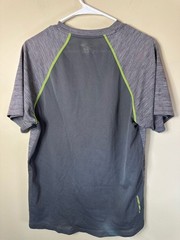 Under Armour Lightweight Breathable Gray Run Tee with High Visibility Accents
