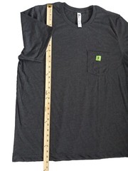 Humants Men’s XL Workwear /Outdoor Jersey Pocket Tee Dark Gray heather Cotton