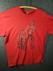 Tom of Finland Red Tshirt Gay Large