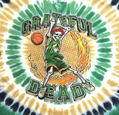 Grateful Dead Dunker Front/Back Graphic Multicolor Tie Dye T-Shirt Size XL New