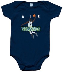 Anthony Edwards Minnesota AIR Dunk Creeper Romper One Piece BABY