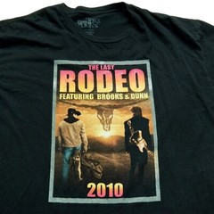 Brooks & Dunn The Last Rodeo 2010 Tour Concert T-Shirt Men 2XL Cowboy Western